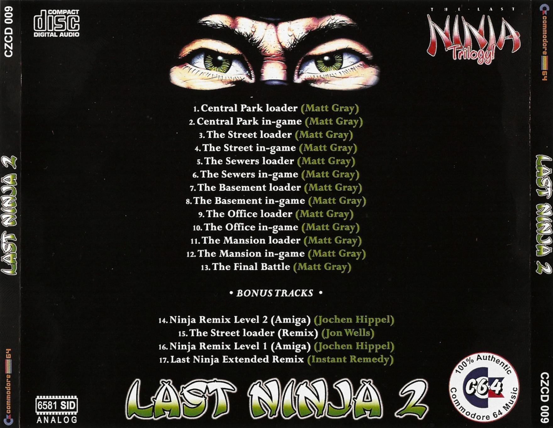 Last Ninja 2 Music Collection (2007) MP3 - Download Last